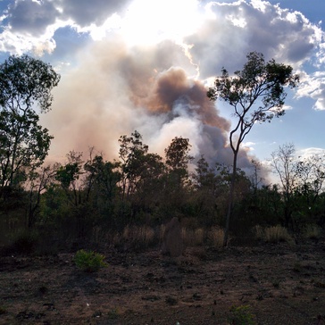 Bush fire in Kakadu National Park