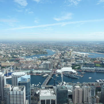 View on the Darling Harbour district