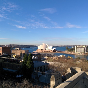 Sydney Opera House from the Harbour Bridge