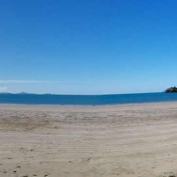 Panorama of Cape Hillsborough beach