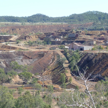 Closer look over the mine