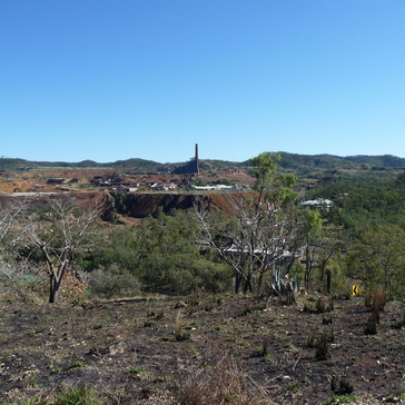 View from Arthur Timms Lookout over the mine