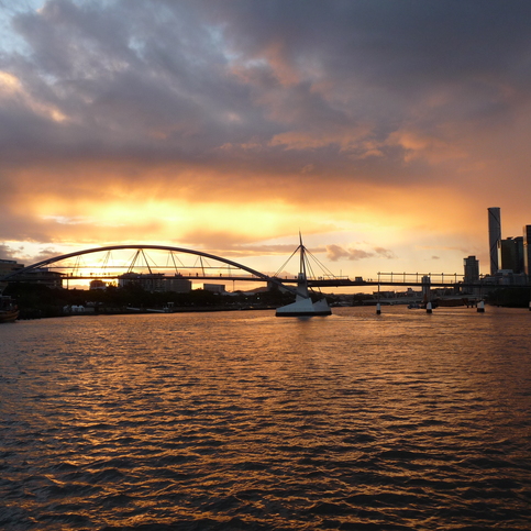 Some of Brisbane's bridges over Brisbane River