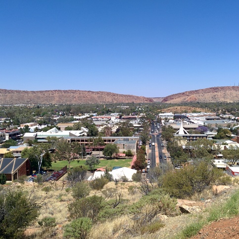 View over Alice Springs from ANZAC Hill