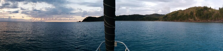 Sunset in front of Hook Island