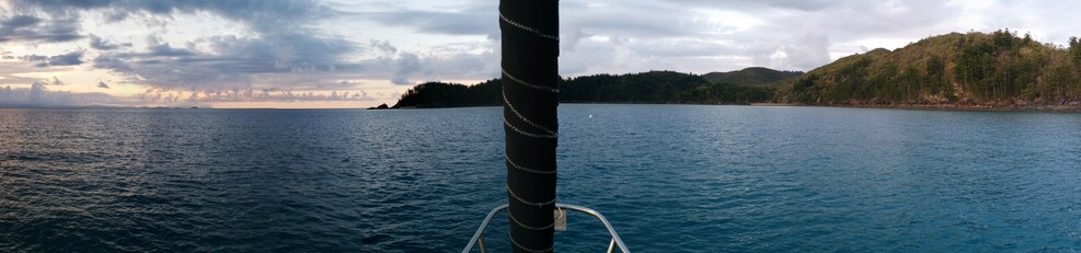 Sunset in front of Hook Island