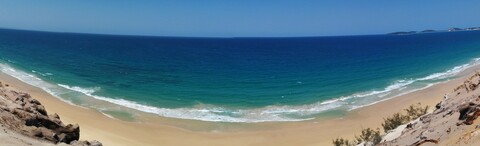 Rainbow beach from the sand blow
