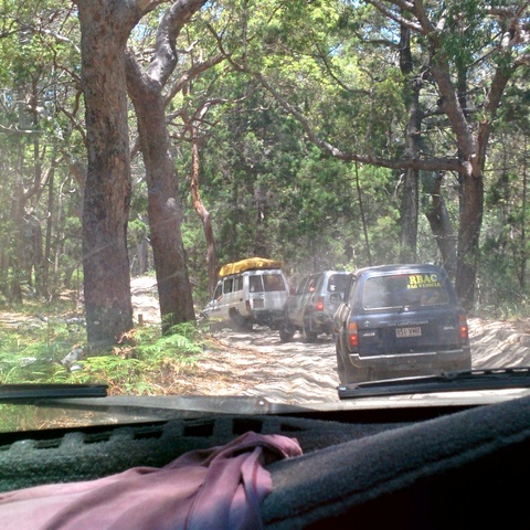 On the way to Lake McKenzie