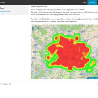 Heatmap Betreuungsschlüssel