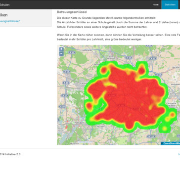 Heatmap Betreuungsschlüssel
