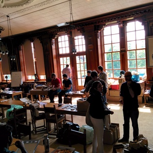 Cardiff University registration room