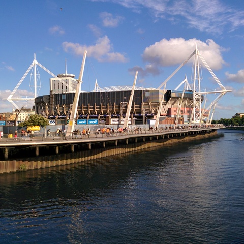 One Direction fans on their way to Cardiff stadium