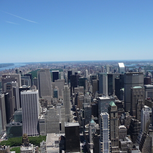 View from the Empire State Building to Midtown Manhattan and Central Park